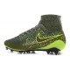 Nike High Top Magista Obra FG ACC Soccer Cleats Power Clash Green