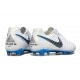Nike Tiempo Legend X Elite FG Cleats White Blue Grey