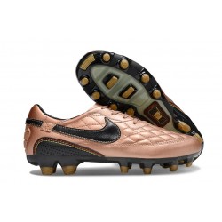 Nike Tiempo Legend X Elite FG Cleats R10 Gold Black
