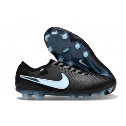 Nike Tiempo Legend X Elite FG Cleats Black Ice Blue