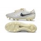 Nike Tiempo Legend X Elite FG Cleats White Silver