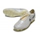Nike Tiempo Legend X Elite FG Cleats White Silver