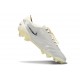 Nike Tiempo Legend X Elite FG Cleats White Silver