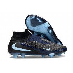 Nike Phantom 6 Elite High FG Shoes Black Blue
