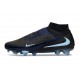 Nike Phantom 6 Elite High FG Shoes Black Blue