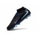 Nike Phantom 6 Elite High FG Shoes Black Blue