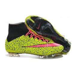 Cristiano Ronaldo Nike Mercurial Superfly 4 FG Soccer Boots Safari Yellow Pink