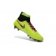 Nike High Top Magista Obra FG ACC Soccer Cleats Volt Black