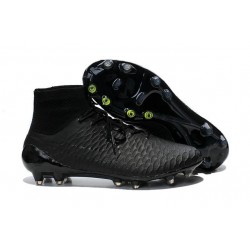 Nike High Top Magista Obra FG ACC Soccer Cleats All Black