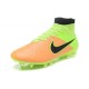 Nike High Top Magista Obra FG ACC Soccer Cleats Leather Yellow Black