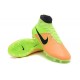 Nike High Top Magista Obra FG ACC Soccer Cleats Leather Yellow Black