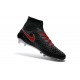 Nike High Top Magista Obra FG ACC Soccer Cleats Black Crimson