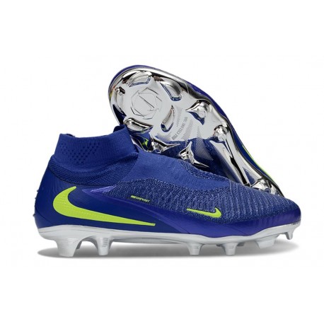 Nike Phantom 6 Elite High FG Shoes Blue Volt