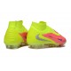 Nike Phantom 6 Elite High FG Shoes Pink Yellow