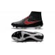 Nike High Top Magista Obra FG ACC Soccer Cleats Black Crimson