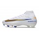 Nike Air Zoom Mercurial Superfly X Elite FG White Blue Gold