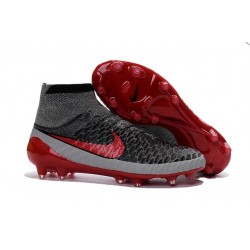 New Top 2016 Nike Magista Obra FG Football Boot Grey Red