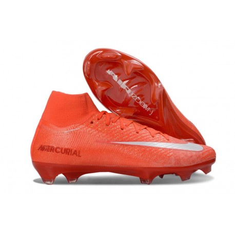 New Nike Mercurial Superfly 10 Elite FG Shoes Red White