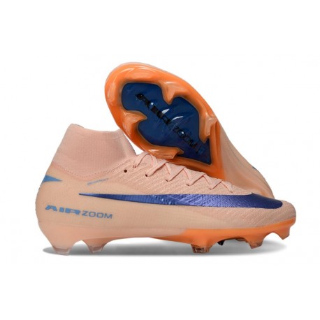 New Nike Mercurial Superfly 10 Elite FG Shoes Orange Blue