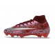New Nike Mercurial Superfly 10 Elite FG Shoes Red Safari Silver