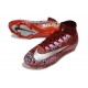 New Nike Mercurial Superfly 10 Elite FG Shoes Red Safari Silver