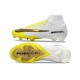 New Nike Mercurial Superfly 10 Elite FG Shoes White Gold Yellow