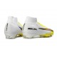 New Nike Mercurial Superfly 10 Elite FG Shoes White Gold Yellow