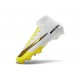 New Nike Mercurial Superfly 10 Elite FG Shoes White Gold Yellow