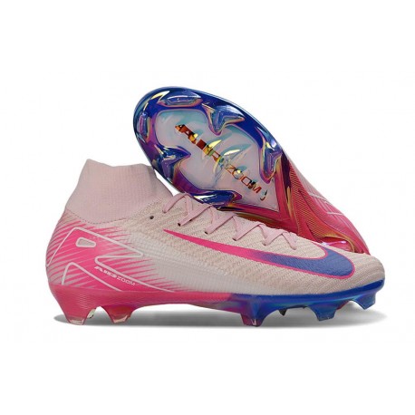 New Nike Mercurial Superfly 10 Elite FG Shoes Pink Blue
