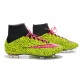 Cristiano Ronaldo Nike Mercurial Superfly 4 FG Soccer Boots Safari Yellow Pink