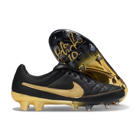 New Nike Tiempo SE Elite FG Cleat Black Golden
