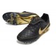 New Nike Tiempo SE Elite FG Cleat Black Golden