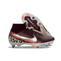 Nike Zoom Mercurial Superfly 10 Elite SG Pro Maroon Silver