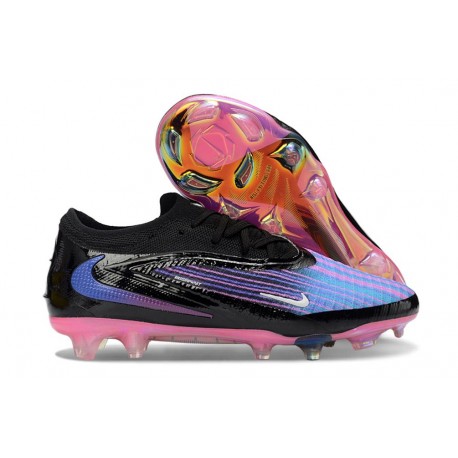 Nike Phantom 6 Elite Low FG Boot Black Blue Pink