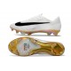 Nike Air Zoom Mercurial Vapor XVII Elite FG Cleats White Black Gold