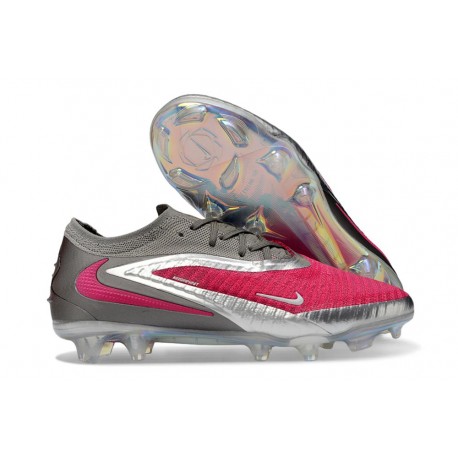 Nike Phantom 6 Elite Low FG Boot Red Grey Silver