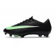 Nike New Mercurial Vapor XVII Elite FG Cleat Black Green