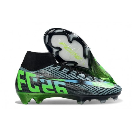New Nike Mercurial Superfly 10 Elite FG Shoes Black Green