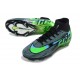 New Nike Mercurial Superfly 10 Elite FG Shoes Black Green