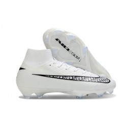 New Nike Mercurial Superfly 10 Elite FG Shoes White Black