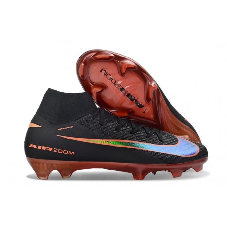 New Nike Mercurial Superfly 10 Elite FG Shoes Black Orange