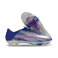 Nike New Mercurial Vapor XVII Elite FG Cleat Blue Silver Pink