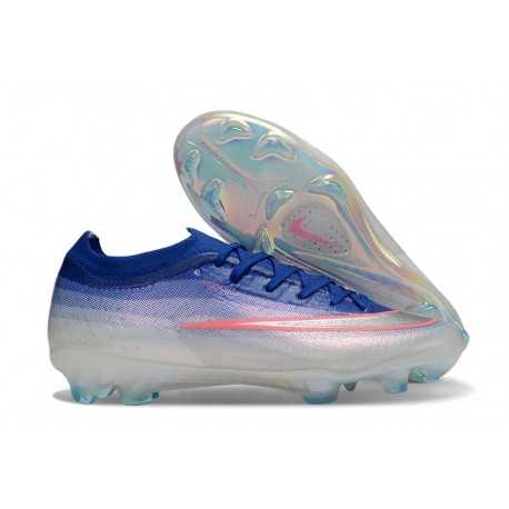 Nike New Mercurial Vapor XVII Elite FG Cleat Blue White Pink