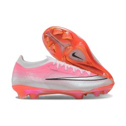 Nike Zoom Mercurial Vapor 17 Elite FG Soccer Shoes Pink White Silver