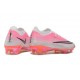 Nike Zoom Mercurial Vapor 17 Elite FG Soccer Shoes Pink White Silver