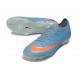 Nike Zoom Mercurial Vapor 17 Elite FG Soccer Shoes Cyan Orange