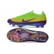 Nike Zoom Mercurial Vapor 17 Elite FG Soccer Shoes Green Yellow Purple