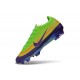 Nike Zoom Mercurial Vapor 17 Elite FG Soccer Shoes Green Yellow Purple