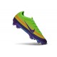 Nike Zoom Mercurial Vapor 17 Elite FG Soccer Shoes Green Yellow Purple
