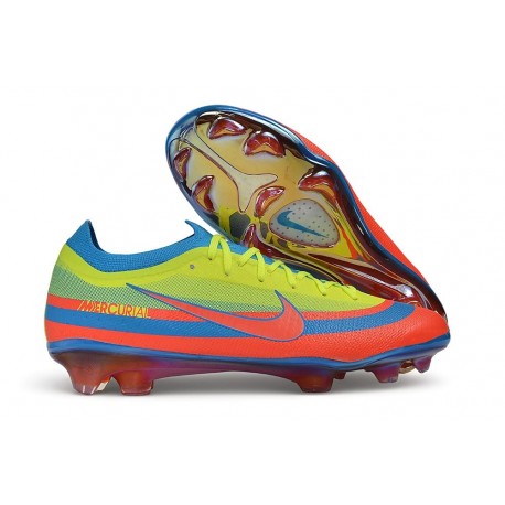 Nike Air Zoom Mercurial Vapor XVII Elite FG Cleats Yellow Blue Crimson